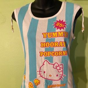 HELLO KITTY - SANRIO by Mighty Fine- Yummy Popcorn Shirt Large.